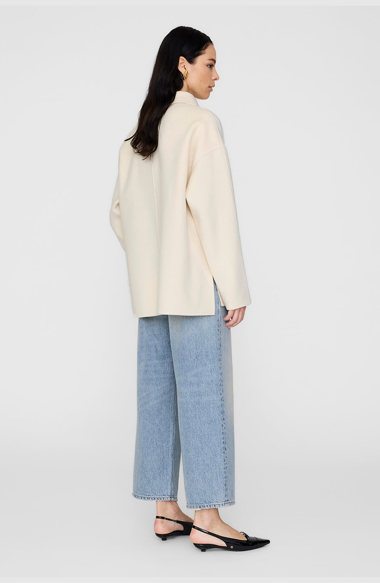 ANINE BING Luca Cashmere BlendJacket, Alternate, color, Ivory