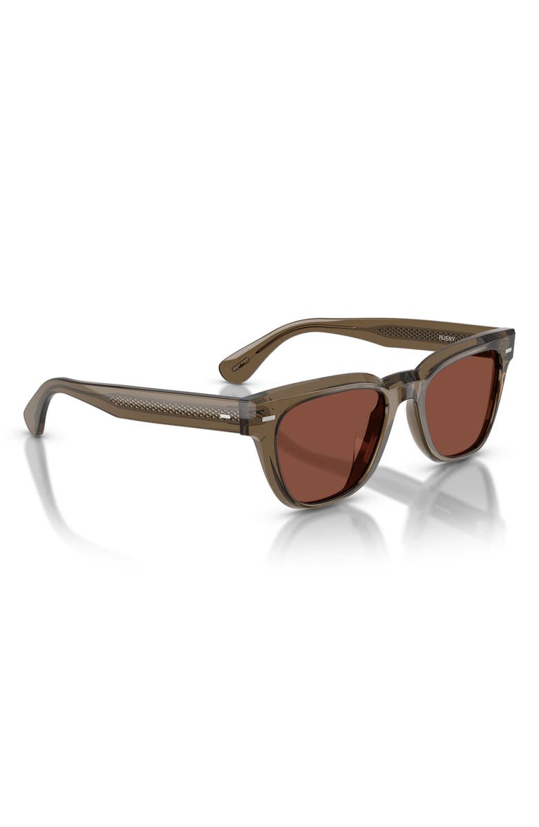 Oliver Peoples Rueny 51mm Pillow Sunglasses, Alternate, color, Hazel / Burgundy