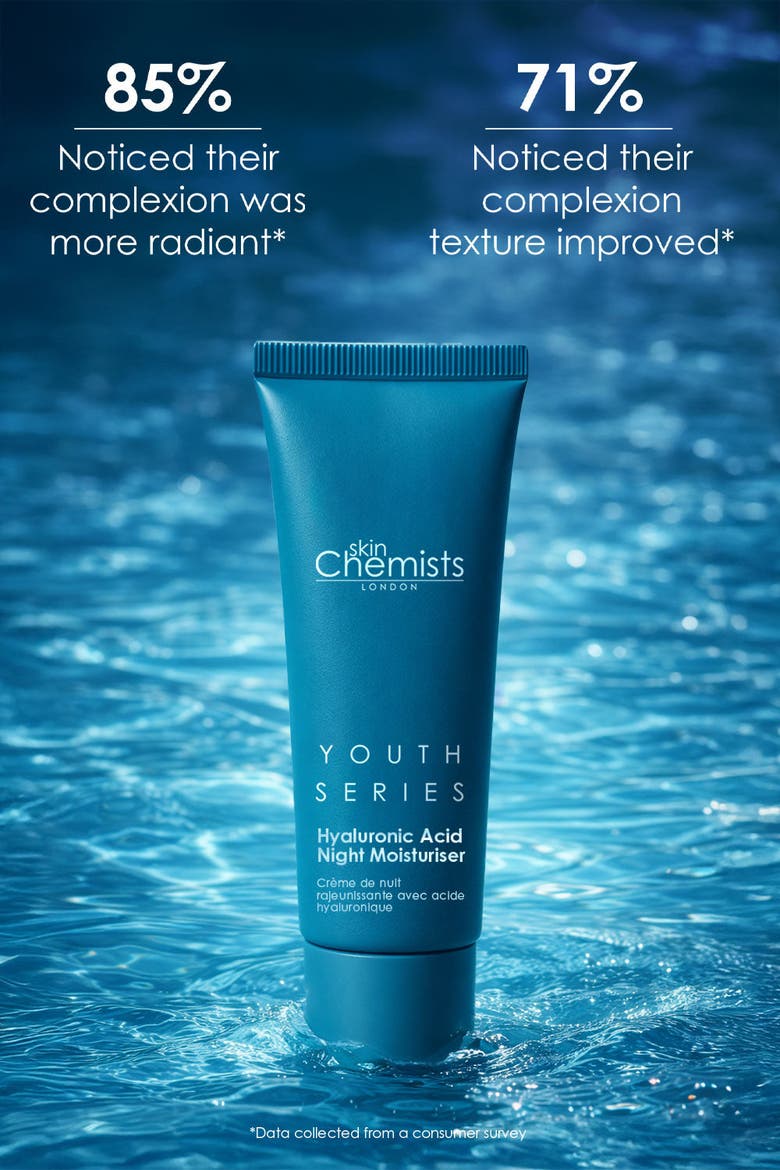 Youth Series 1% Hyaluronic Acid Night Moisturizer 50ml for Dryness, Fine Lines & Wrinkles, Alternate, color, White