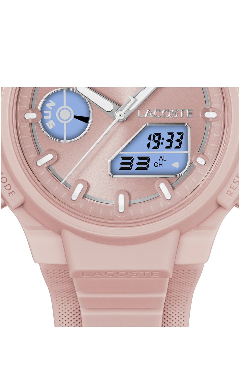 Lacoste LC33 Silicone Strap Watch, 40mm, Alternate, color, Blush