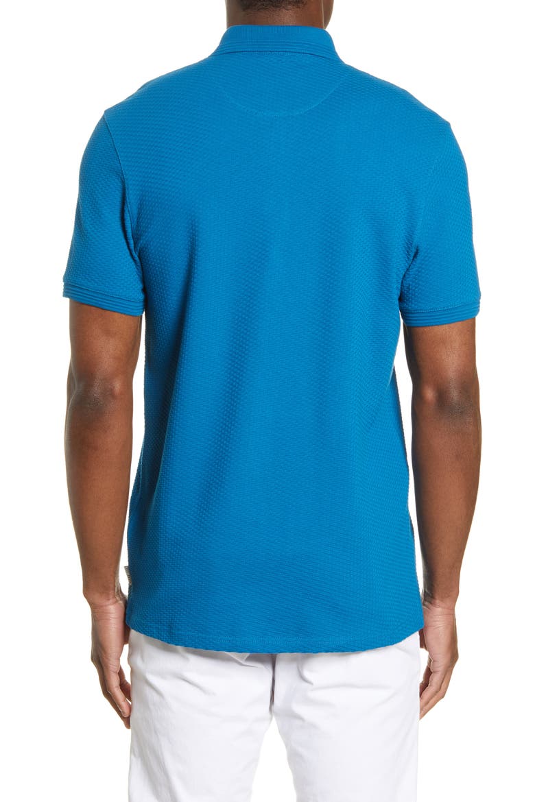 Infuse Slim Fit Polo, Alternate, color, TEAL-BLUE