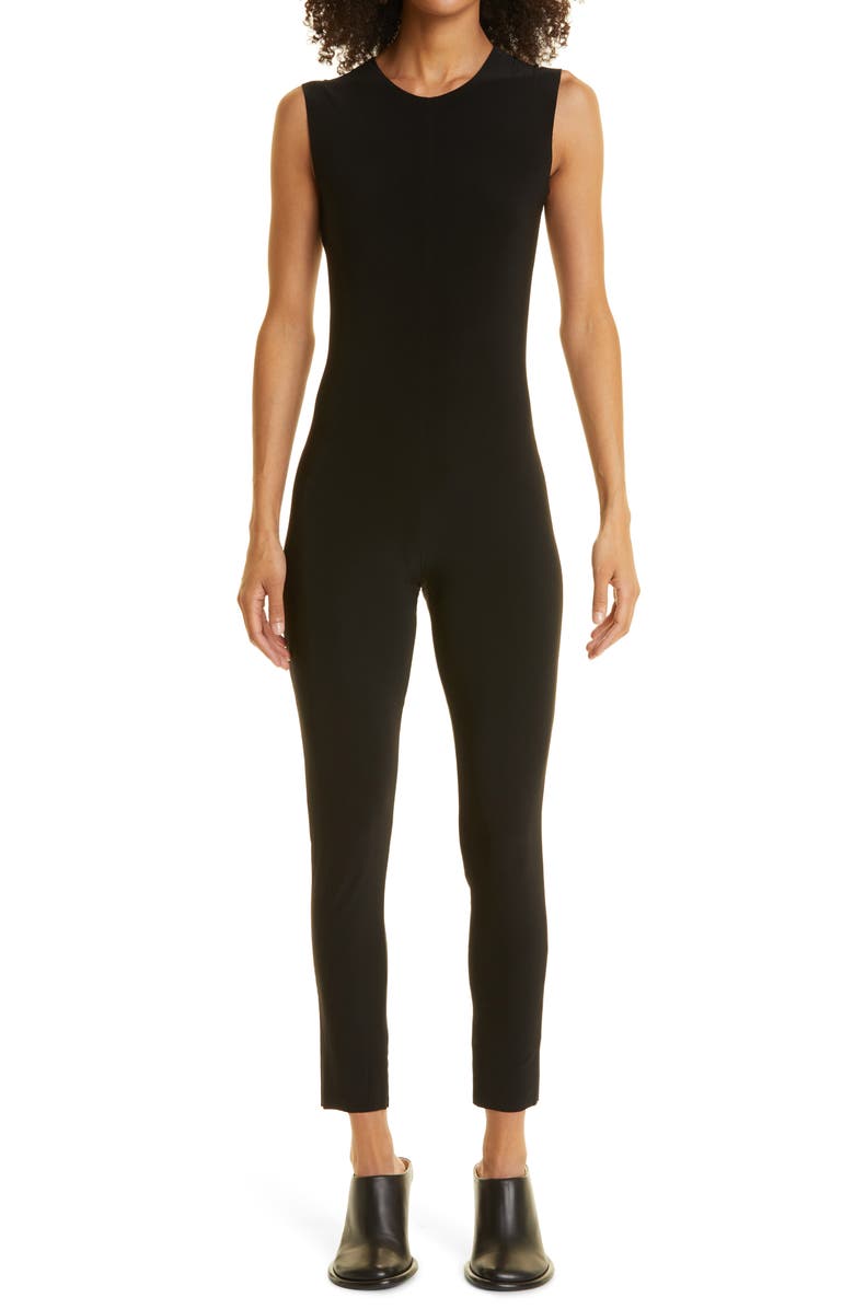 Norma Kamali Sleeveless Catsuit Jumpsuit, Main, color, 