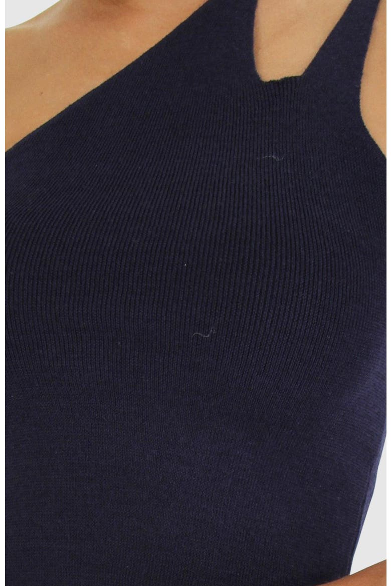 Symphony Double Strap Knit Crop, Alternate, color, Navy