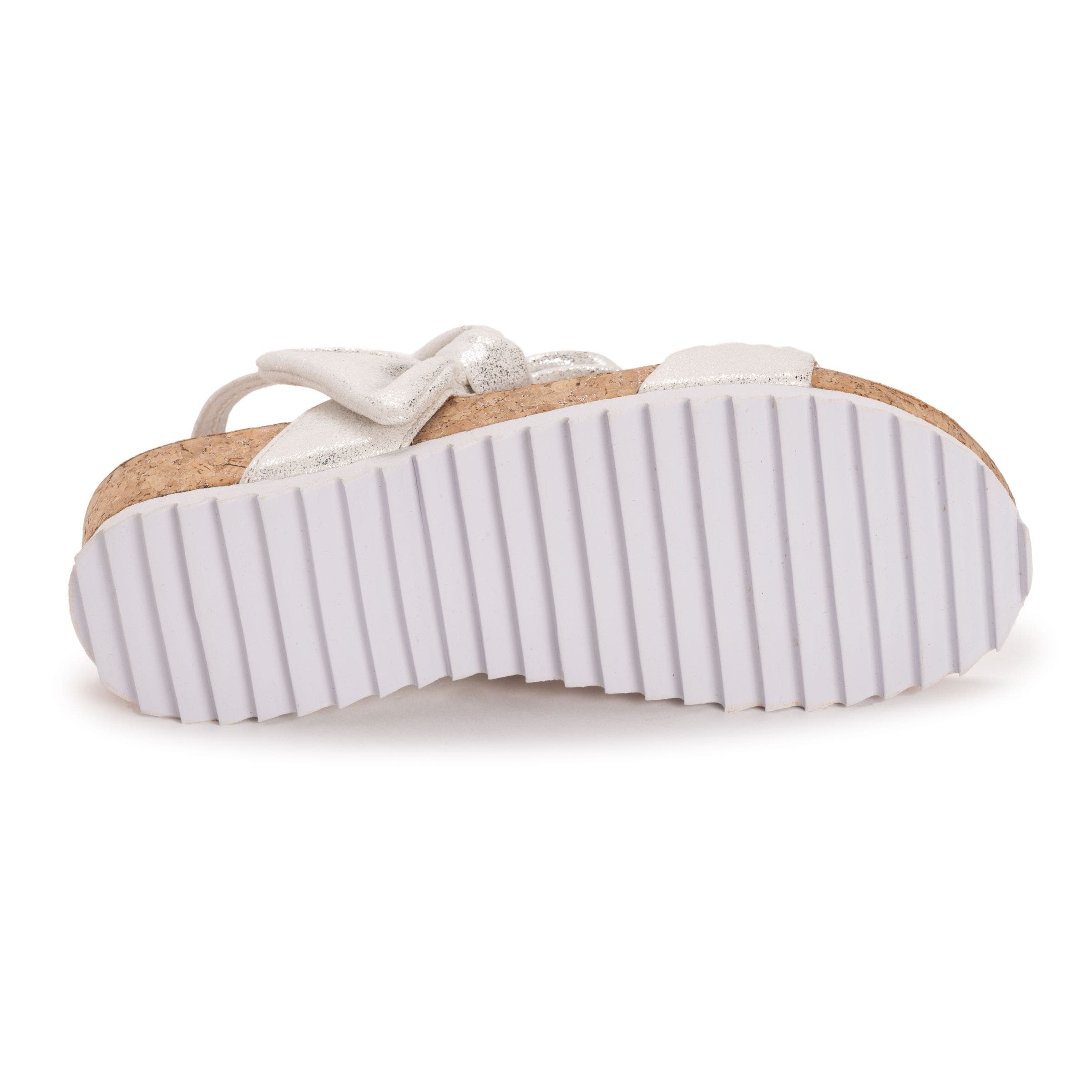 MUK LUKS Pansy Sandal, Alternate, color, Silver