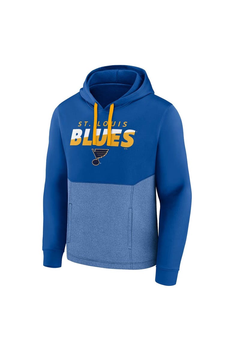 Men's Fanatics Branded Blue St. Louis Blues Slash Attack Pullover Hoodie, Alternate, color, Blue