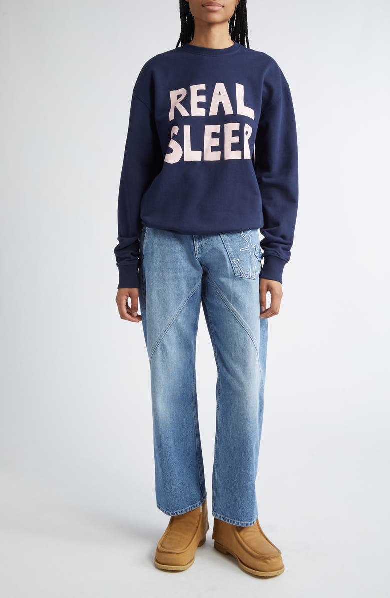 JW Anderson Real Sleep Graphic Sweatshirt, Alternate, color, 