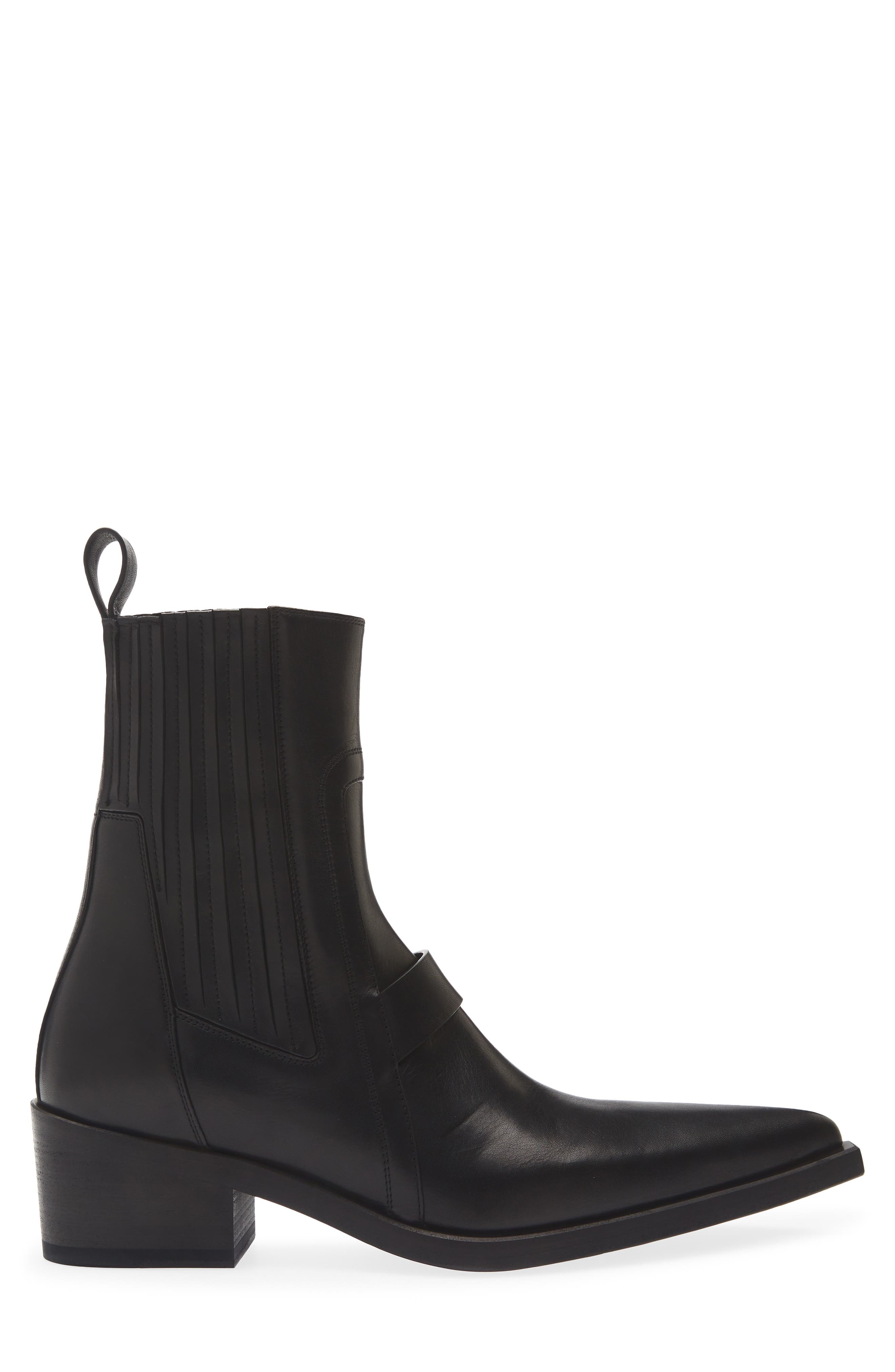 Tower Pointed Toe Boot, Alternate, color, BLACK