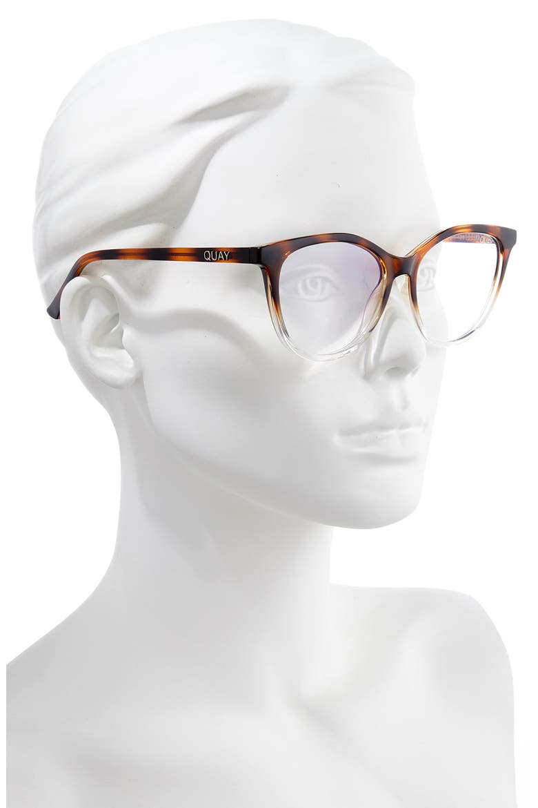 All Nighter 50mm Blue Light Filtering Glasses, Alternate, color, CLEAR TORTOISE/ BLUE LIGHT
