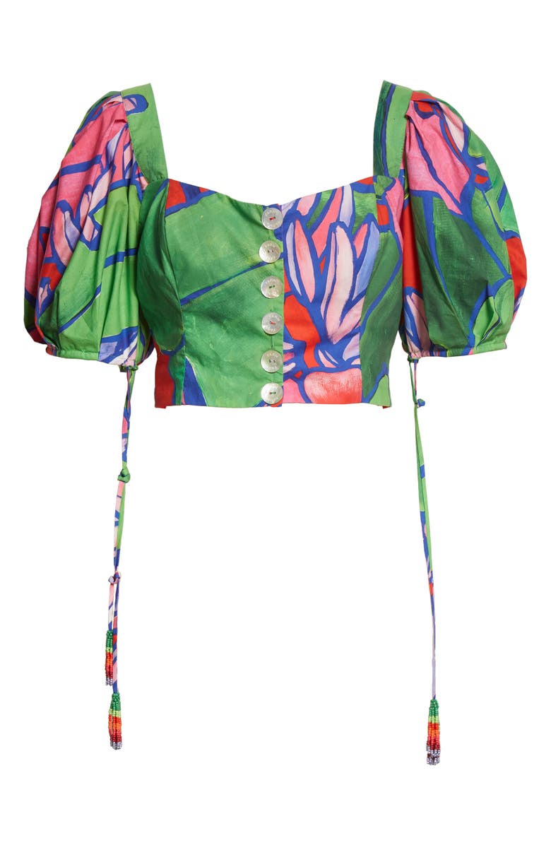 FARM Rio Tropical Bunch Crop Blouse, Alternate, color,