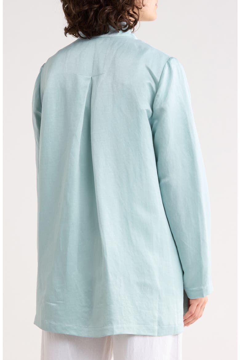 Long Linen & Silk Jacket, Alternate, color, POOL