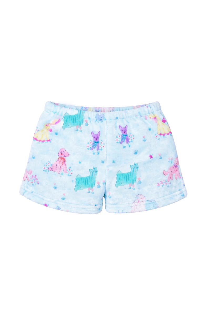 Preppy Goose Plush Puppies loungewear Shorts, Main, color, Blue