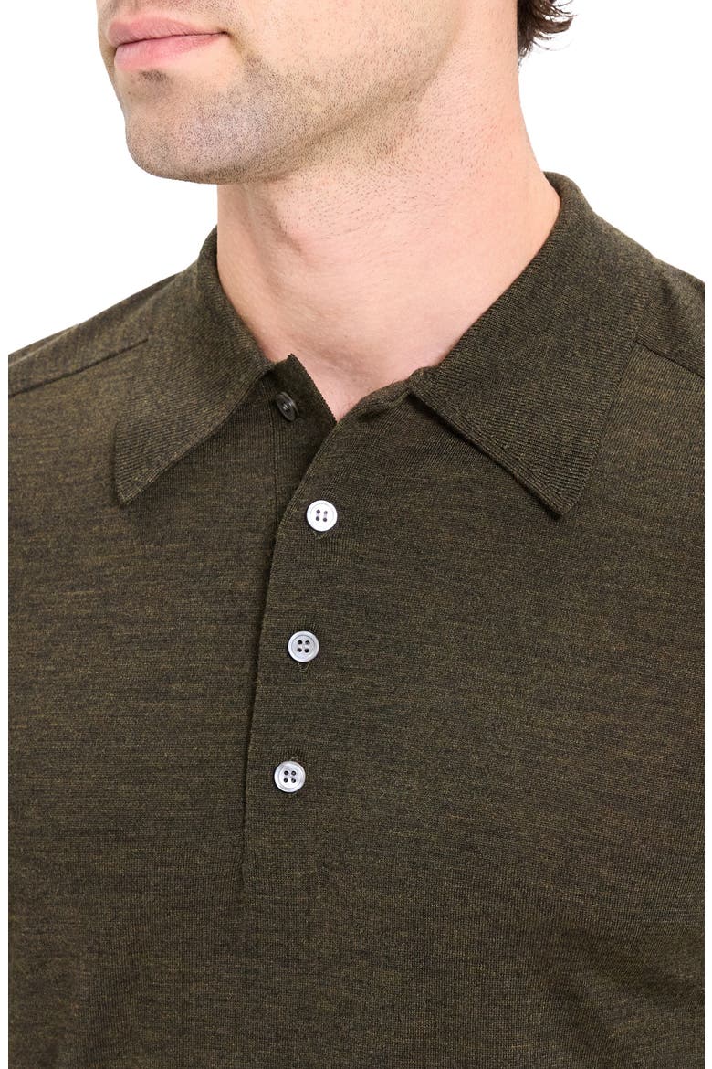 Regal Long Sleeve Wool Blend Polo, Alternate, color, HUNTER GREEN