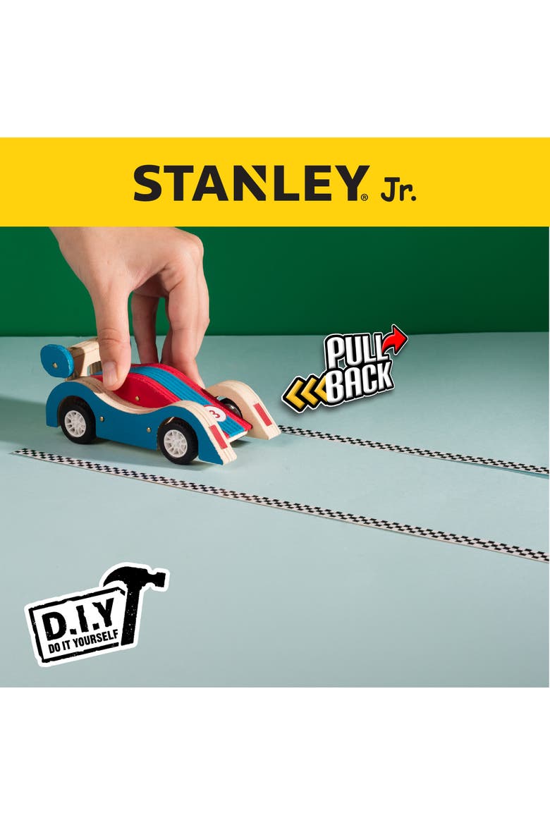Stanley Jr. Pull-Back Race Car Kit, Alternate, color, Multi color
