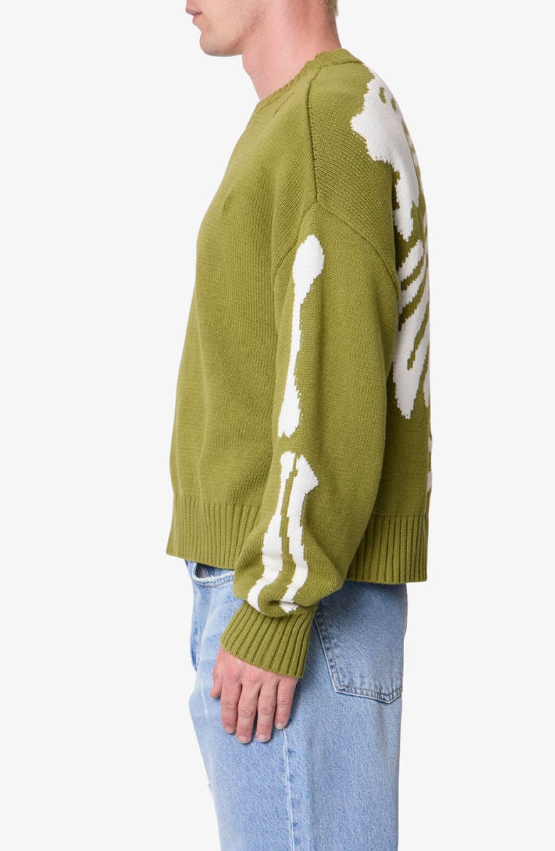 mnml Skeleton Graphic Crewneck Sweater, Alternate, color,