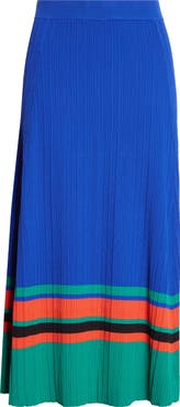 Wales Bonner Island Rib Knit Midi Skirt