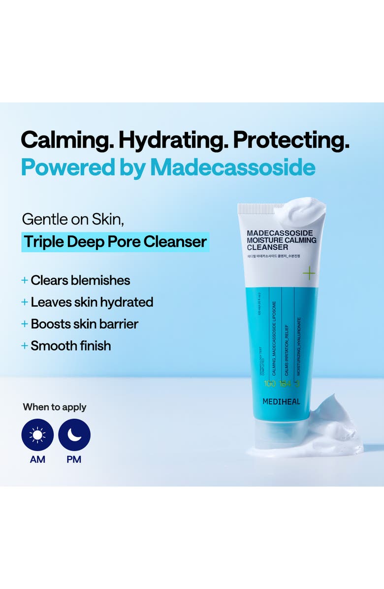 MEDIHEAL Madecassoside Moisture Calming Cleanser, Alternate, color, Turquoise/ Aqua
