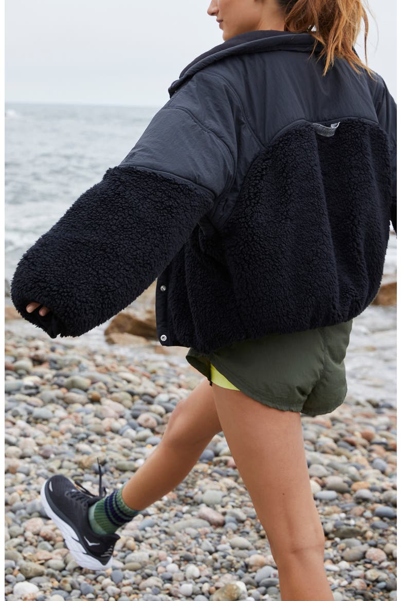Adventure Awaits Fleece Jacket, Alternate, color, BLACK