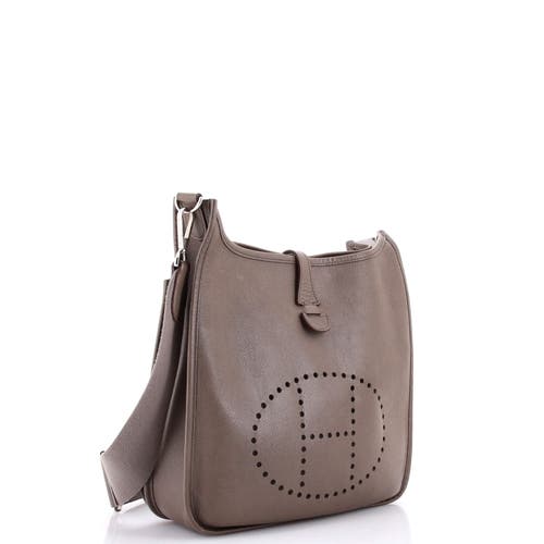 Pre-owned Hermes Hermes Evelyne Bag Gen Iii Epsom Pm In Gray