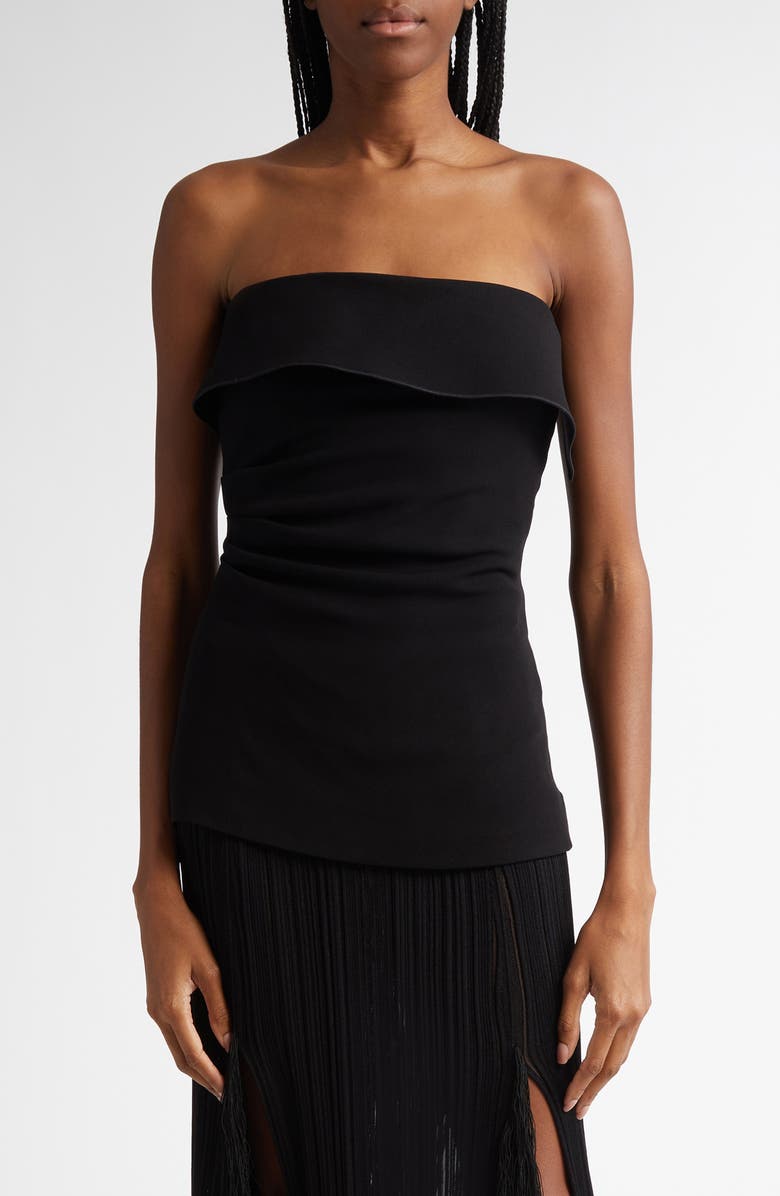 Proenza Schouler Felicity Strapless Double Crepe Top, Main, color, 
