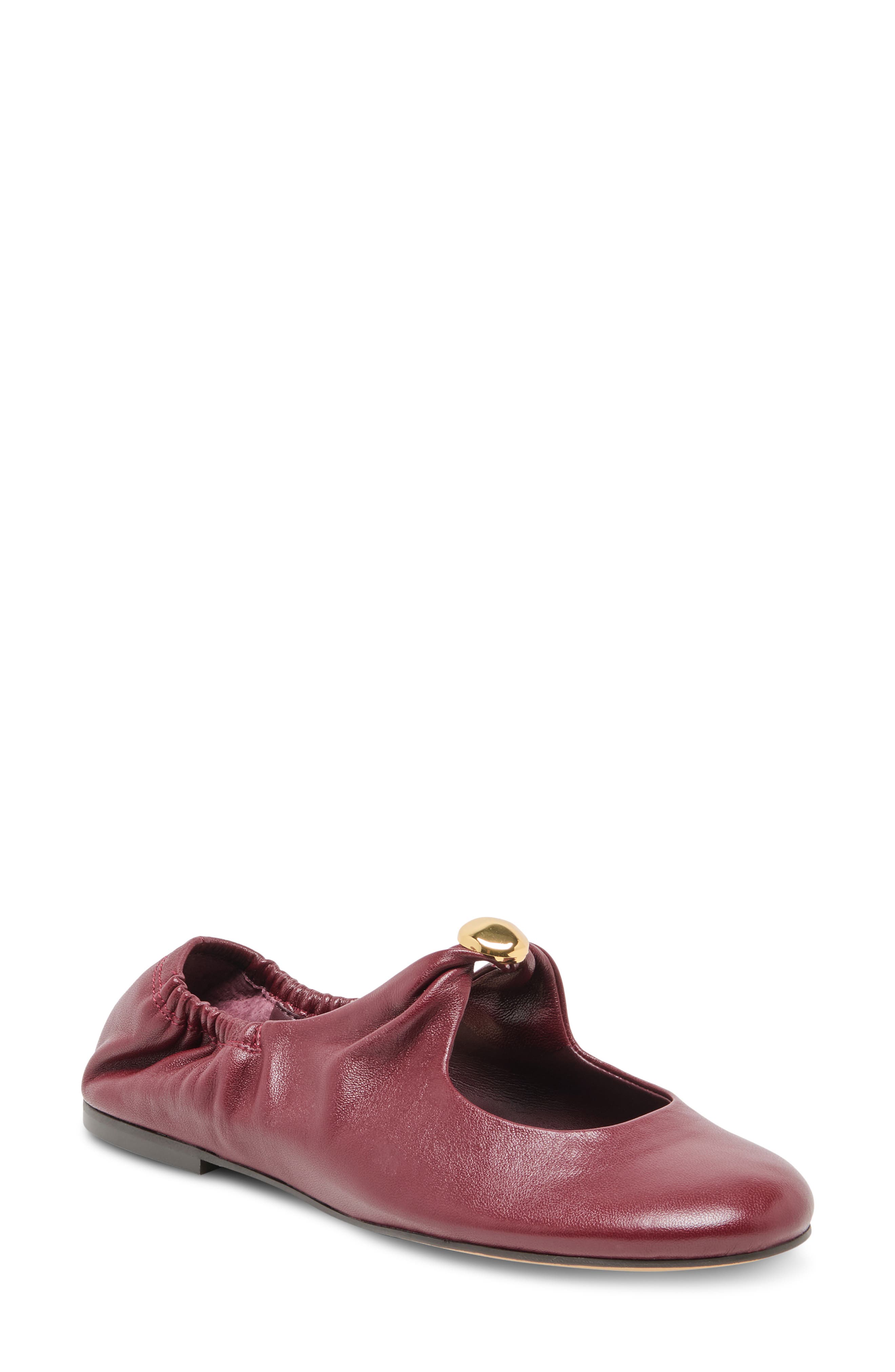 Cornel Mary Jane Flat, Main, color, OXBLOOD LEATHER