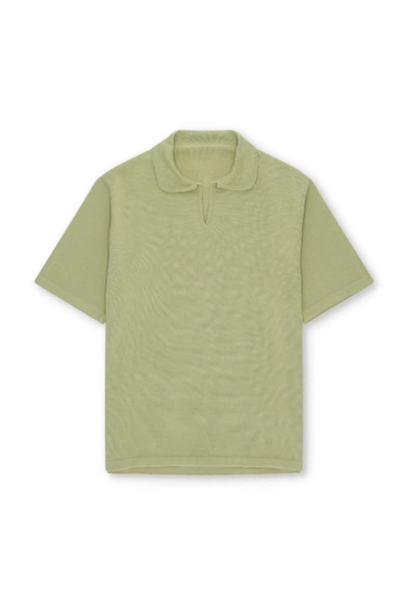 Andy Cotton Knit Polo, Main, color, KIWI