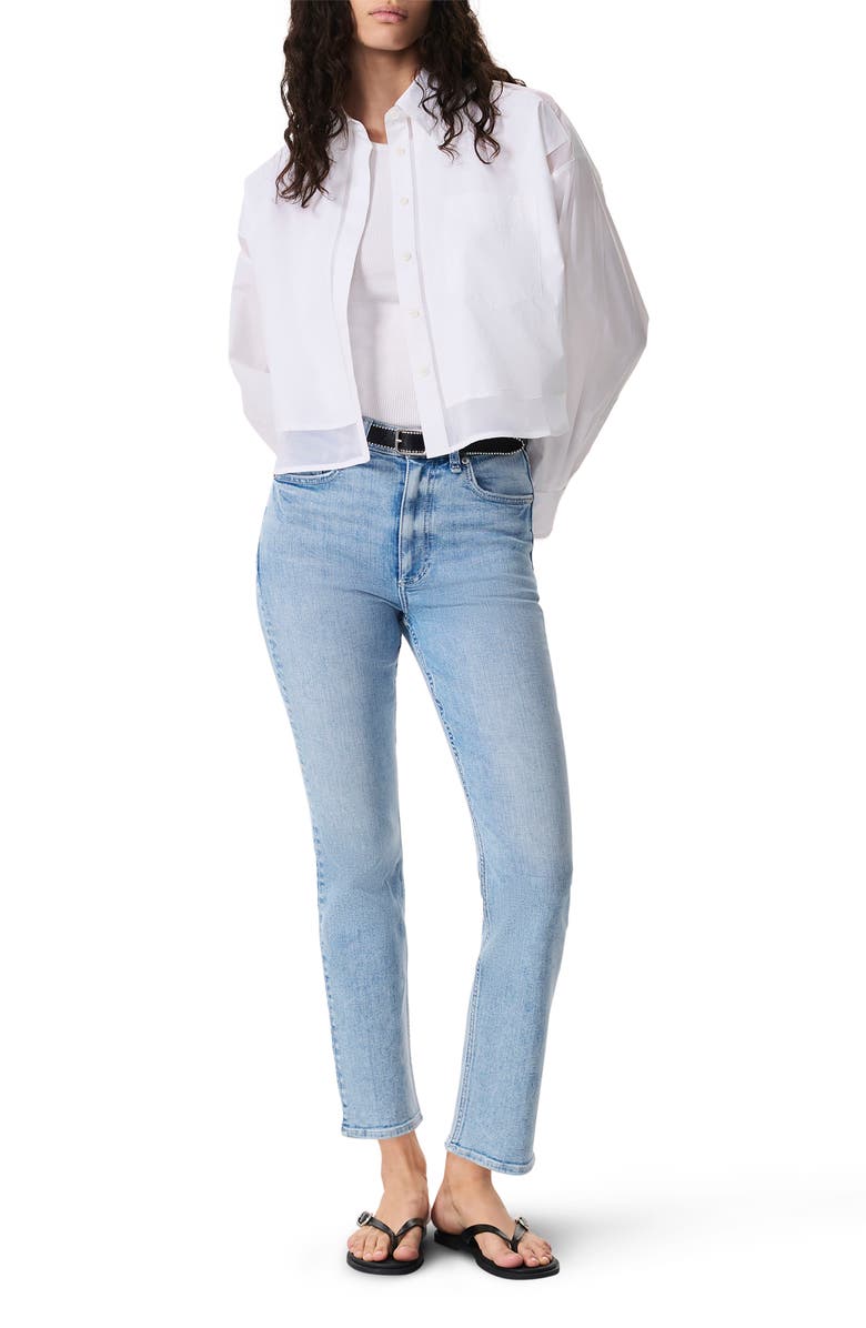 rag & bone Flexi Wren High Waist Ankle Slim Jeans, Alternate, color, Keens