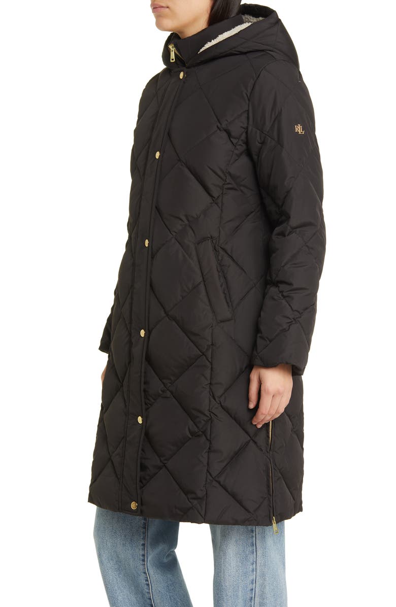Lauren Ralph Lauren Longline Puffer Coat with Removable Vest, Alternate, color,