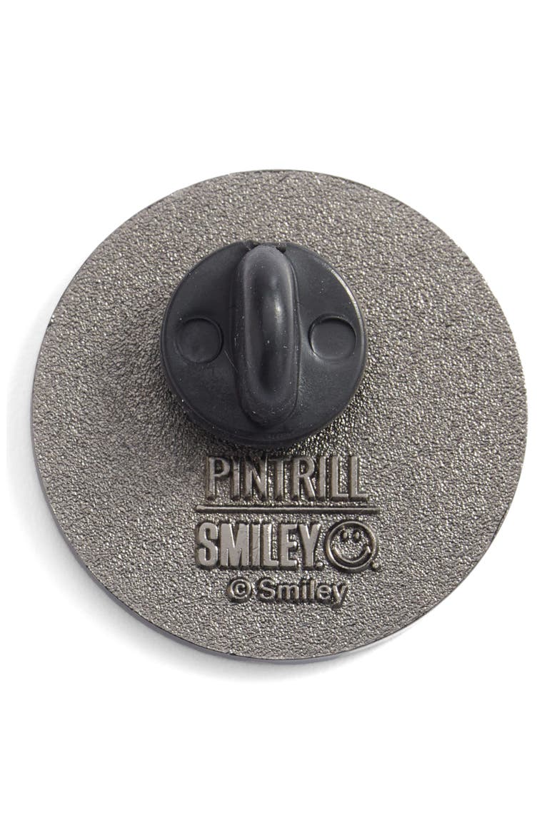 Smiley® x PINTRILL Yin Yang Pin, Alternate, color, BLACK/ WHITE