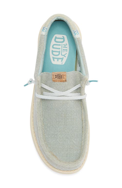 Hey Dude Wally Moc Toe Slip-on Shoe In Green