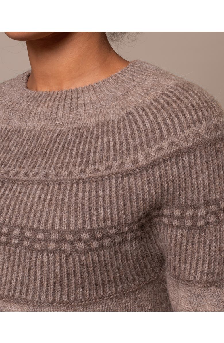 Celtic & Co. British Wool Yoke Pattern Sweater, Alternate, color, Natural