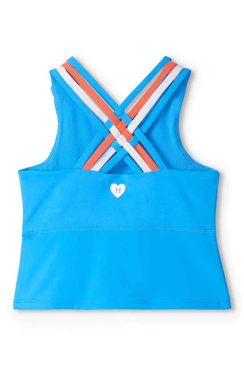 Kids' Malibu Blue Active Strappy Tank, Alternate, color, BLUE
