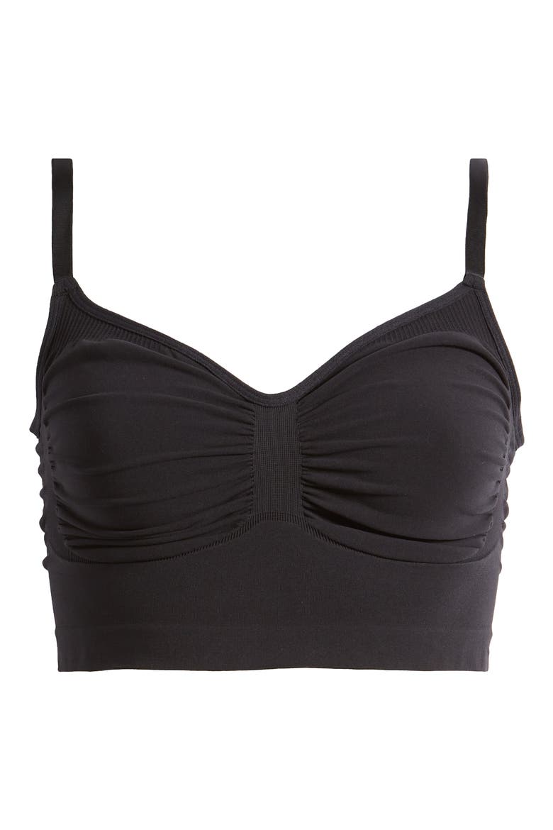 Seamless Sculpt Bralette, Main, color, ONYX