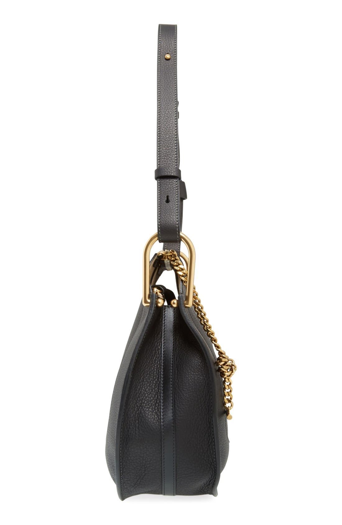 Chloé 'Small Hayley' Leather Hobo Bag, Alternate, color, 