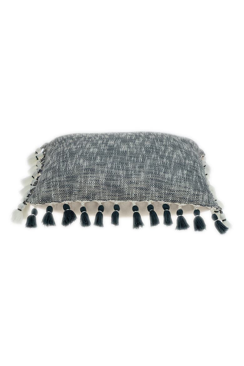Arwen Transitional Grey & Slate Throw Pillow, Alternate, color, GREY/SLATE