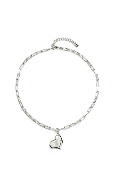 Medium Heart Link Necklace