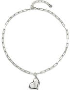 UNODE50 Medium Heart Link Necklace