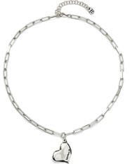 UNODE50 Medium Heart Link Necklace