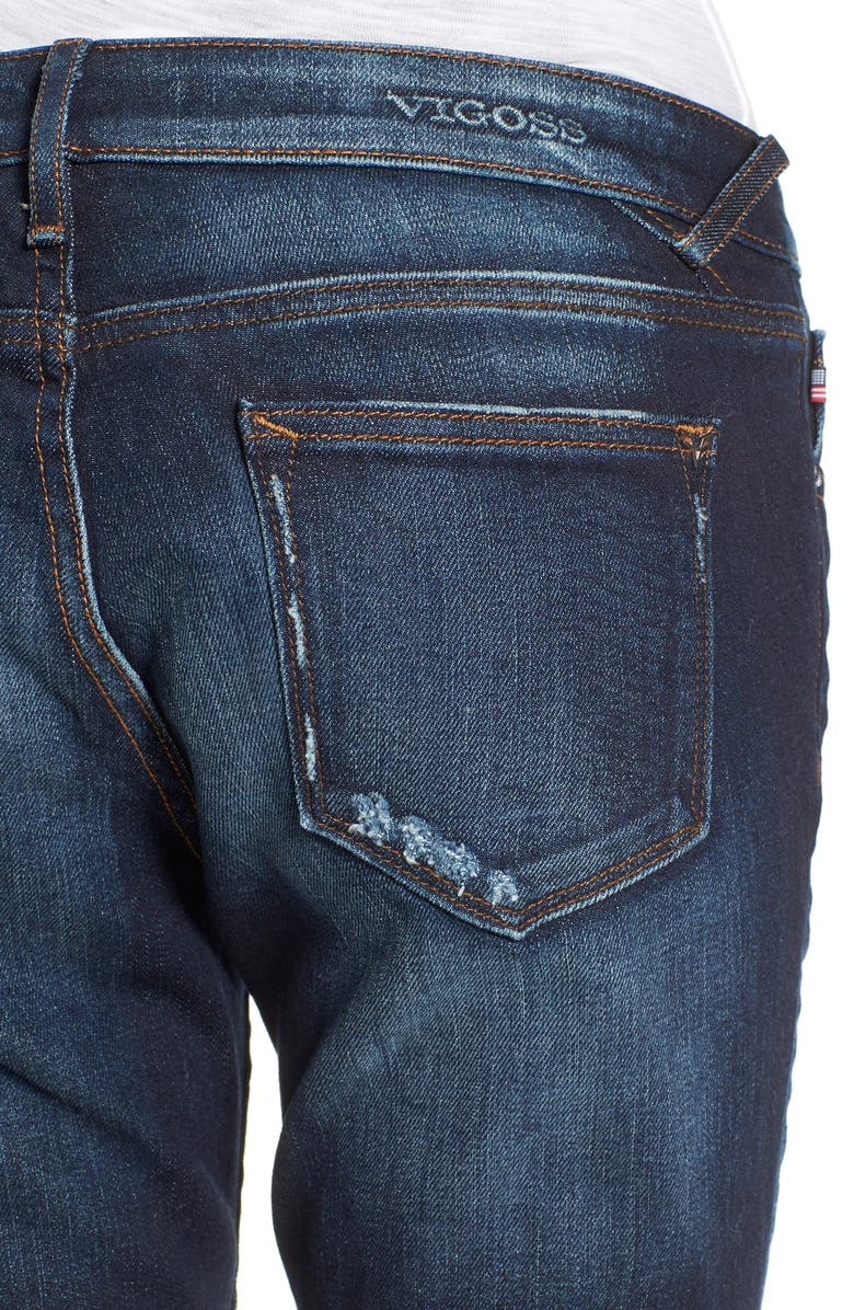 Vigoss Distressed Skinny Jeans, Alternate, color, 