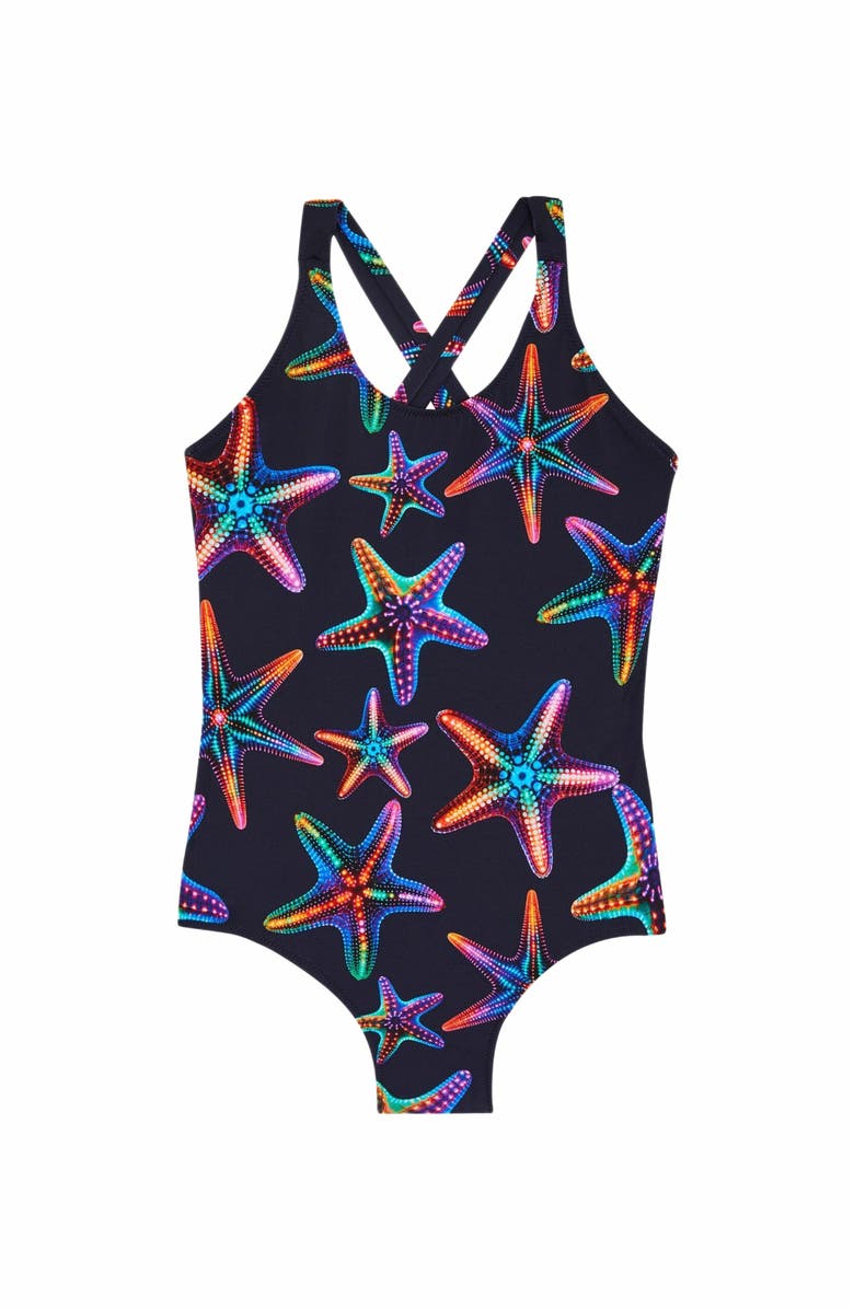 Vilebrequin Kids' Disco Stars One-Piece Swimsuit, Main, color, 