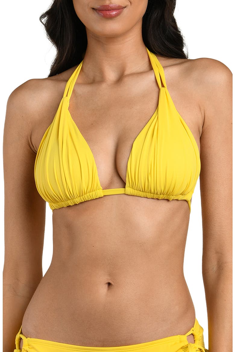 Island Goddess Halter Bikini Top, Main, color, SOLEIL