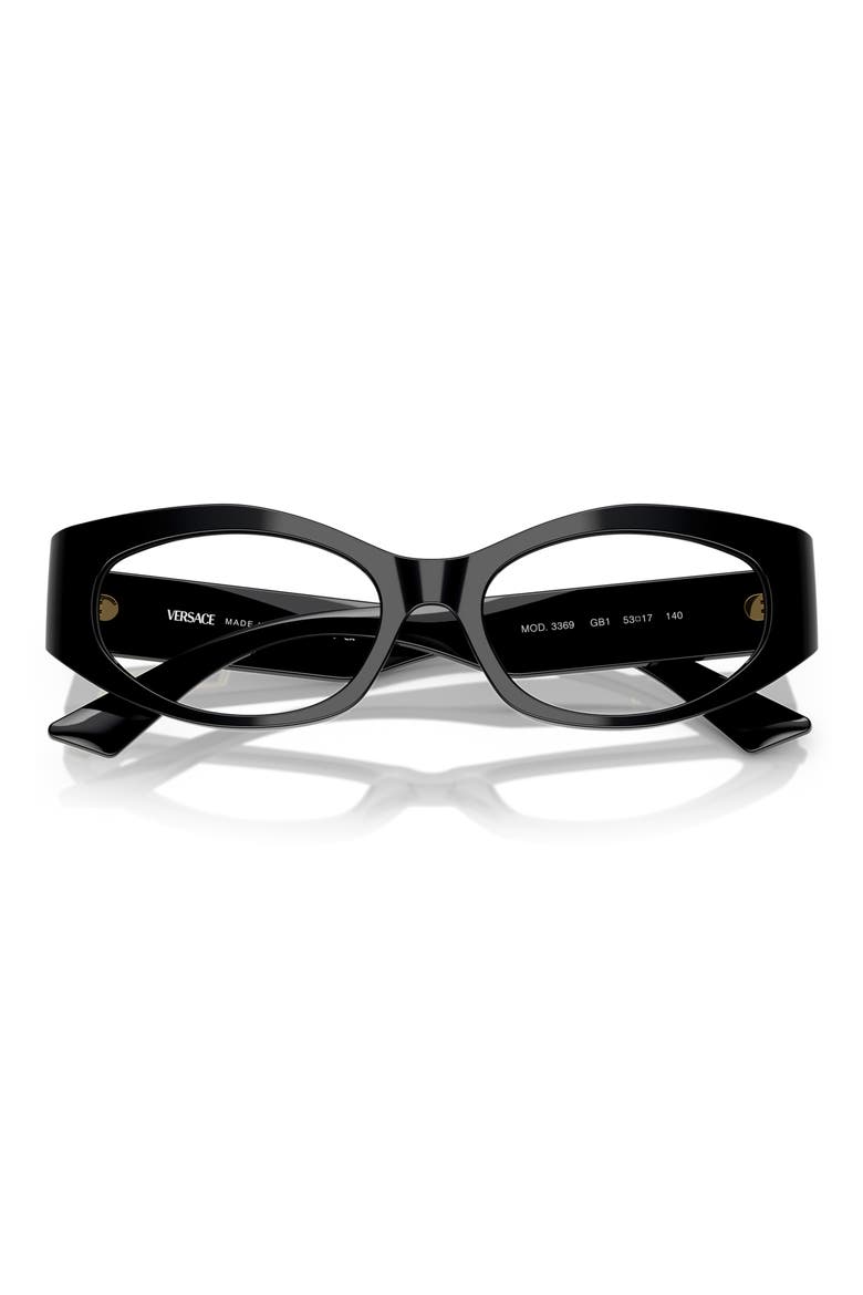 51mm Irregular Optical Glasses, Alternate, color, BLACK