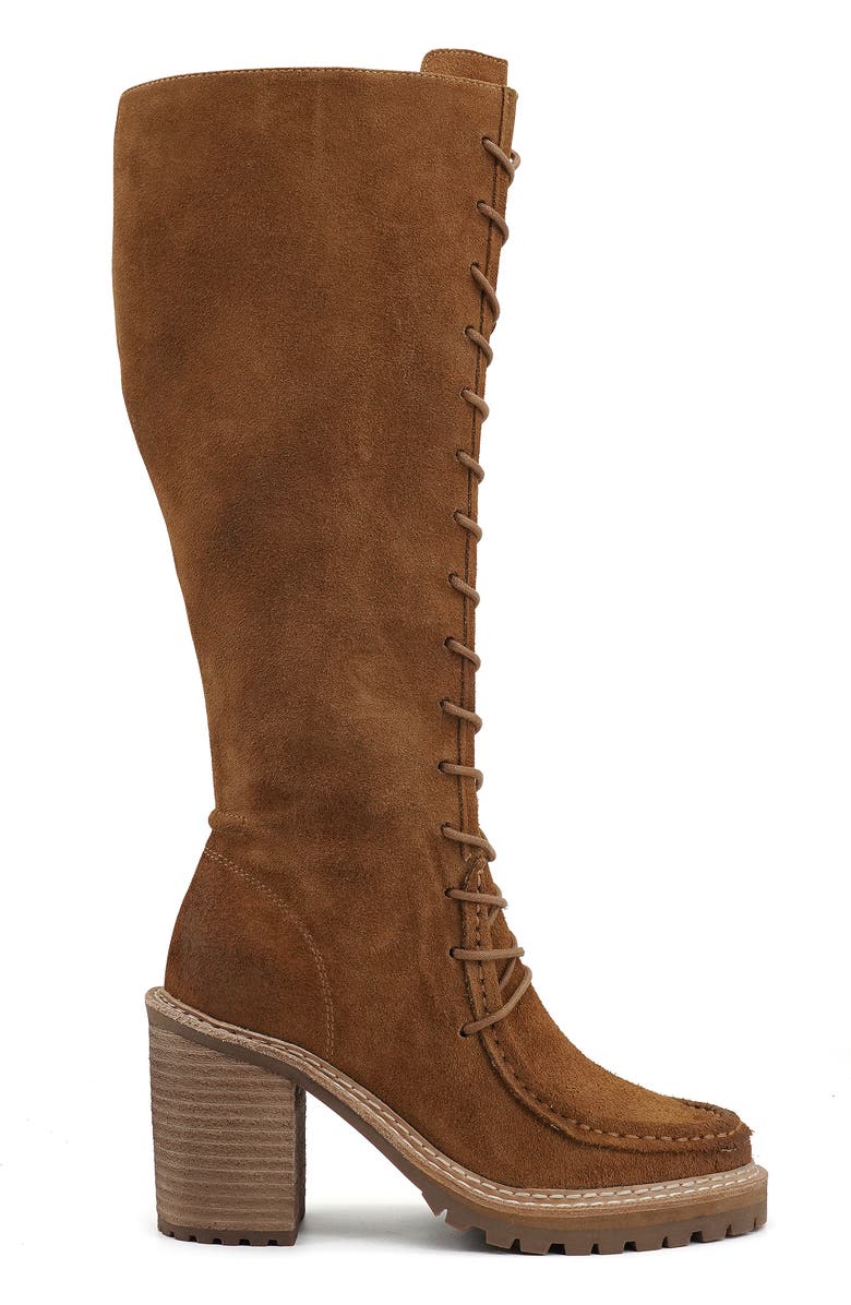 Artisan Crafted By Zigi Adeline Knee High Boot, Alternate, color, Tan Suede