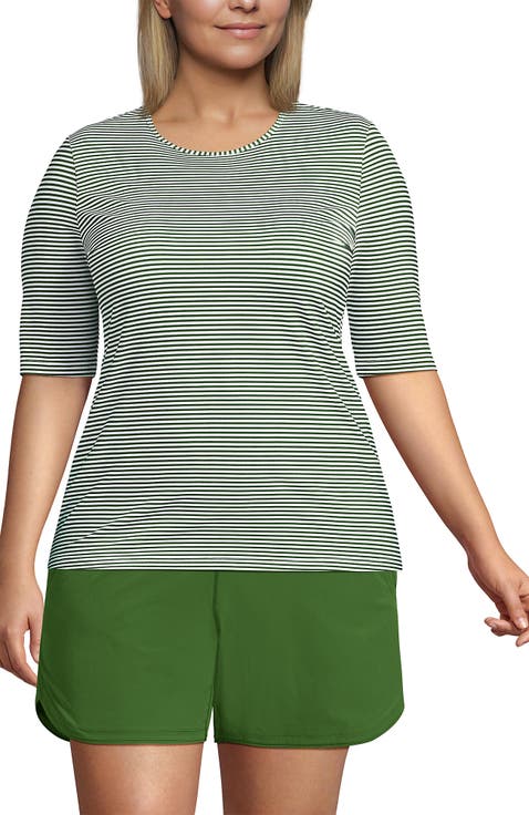 SunShade UPF 50 Elbow Sleeve Rash Guard Swim Tee