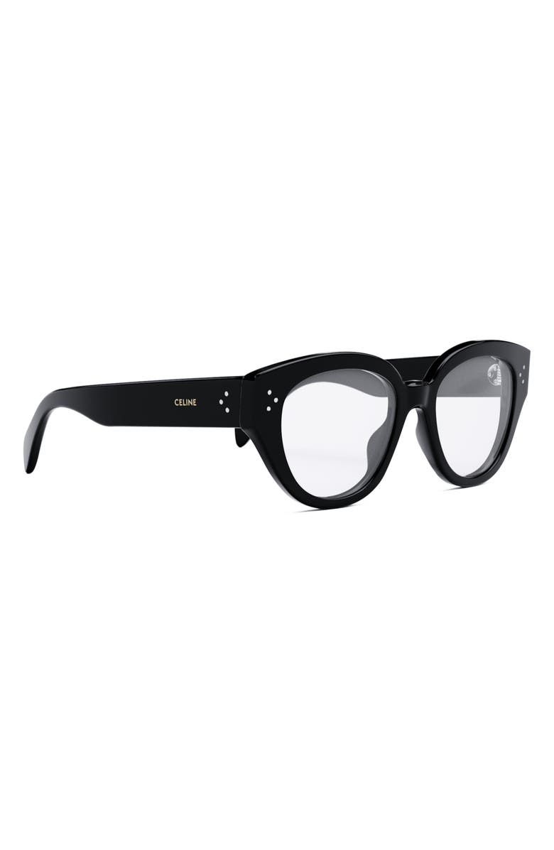 CELINE 51mm Bold Optical Glasses, Alternate, color,