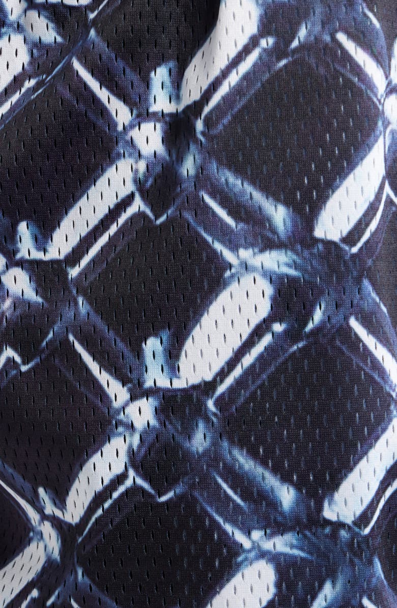 OVERTIME Chrometeam Metal Mesh Basketball Shorts, Alternate, color, Grey