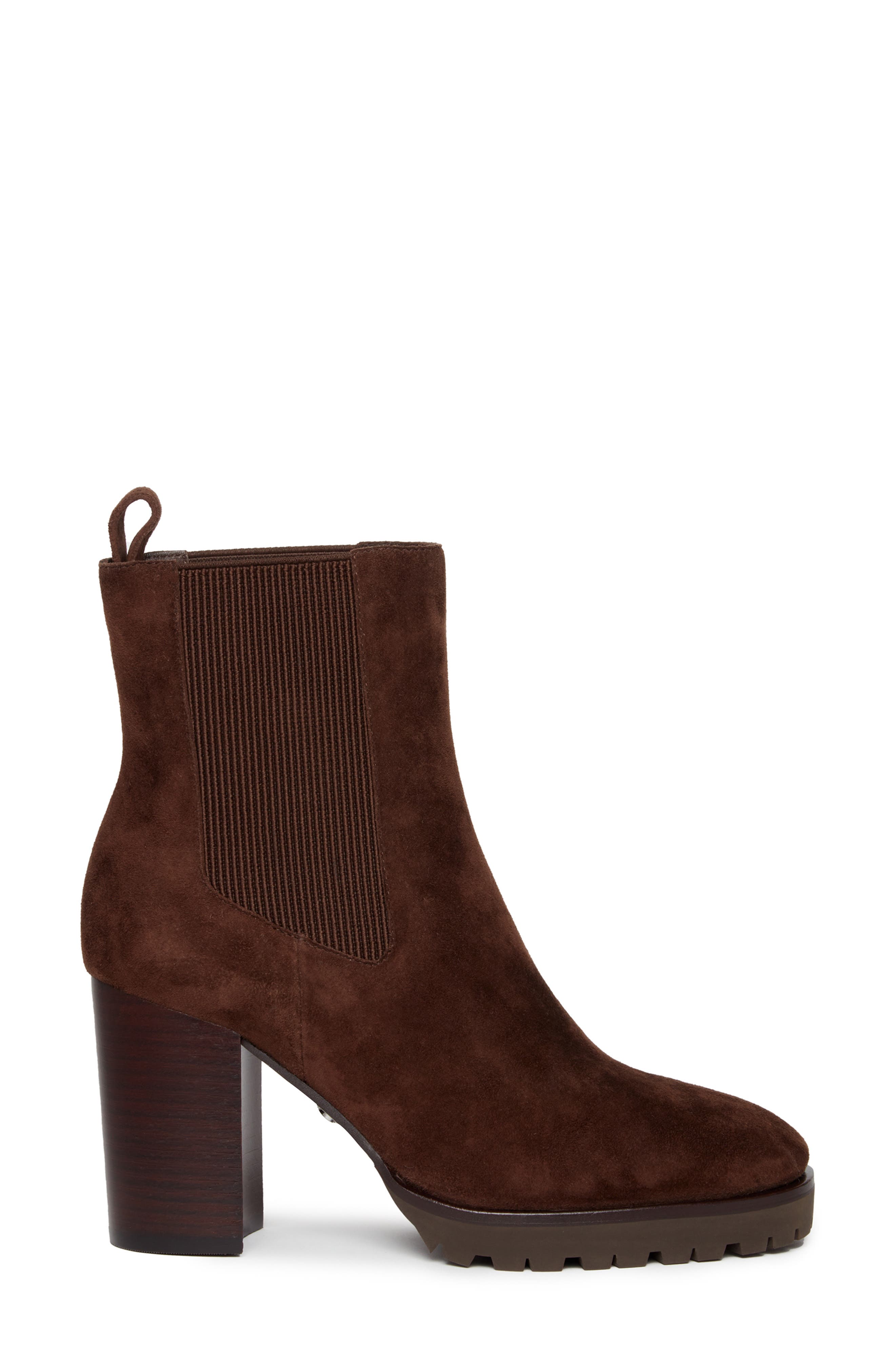 PAIGE Izzy Chelsea Boot, Alternate, color, Chocolate
