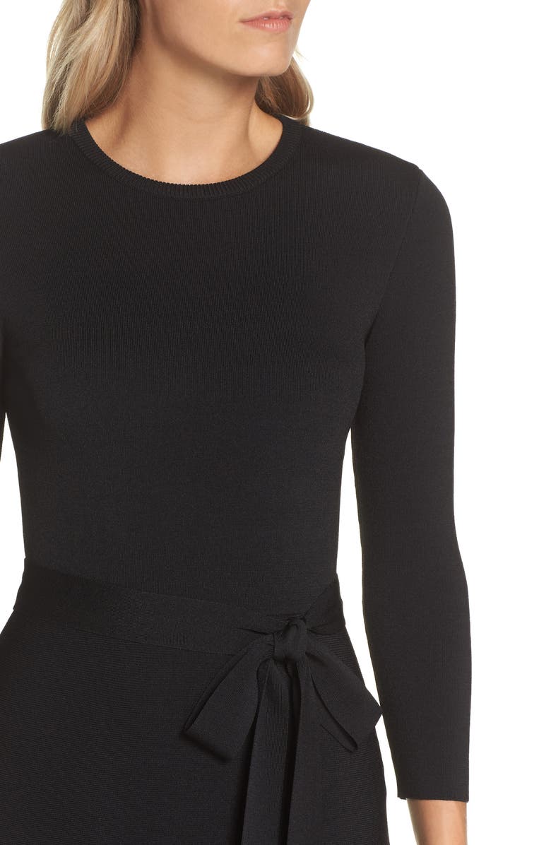 Eliza J Fit & Flare Sweater Dress, Alternate, color,