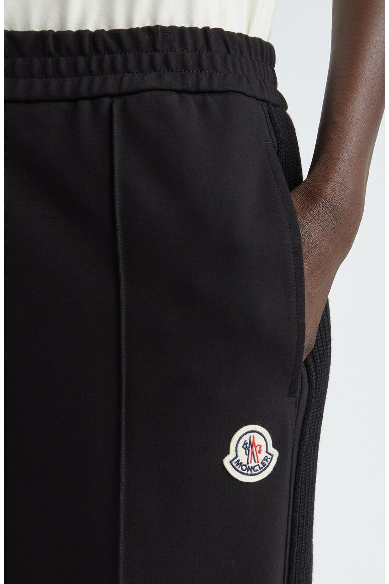 Logo Patch Sweatpants, Alternate, color, BLACK