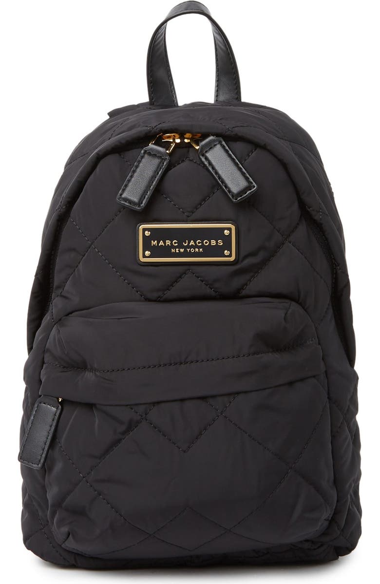 Marc Jacobs Quilted Nylon Mini Backpack, Main, color,