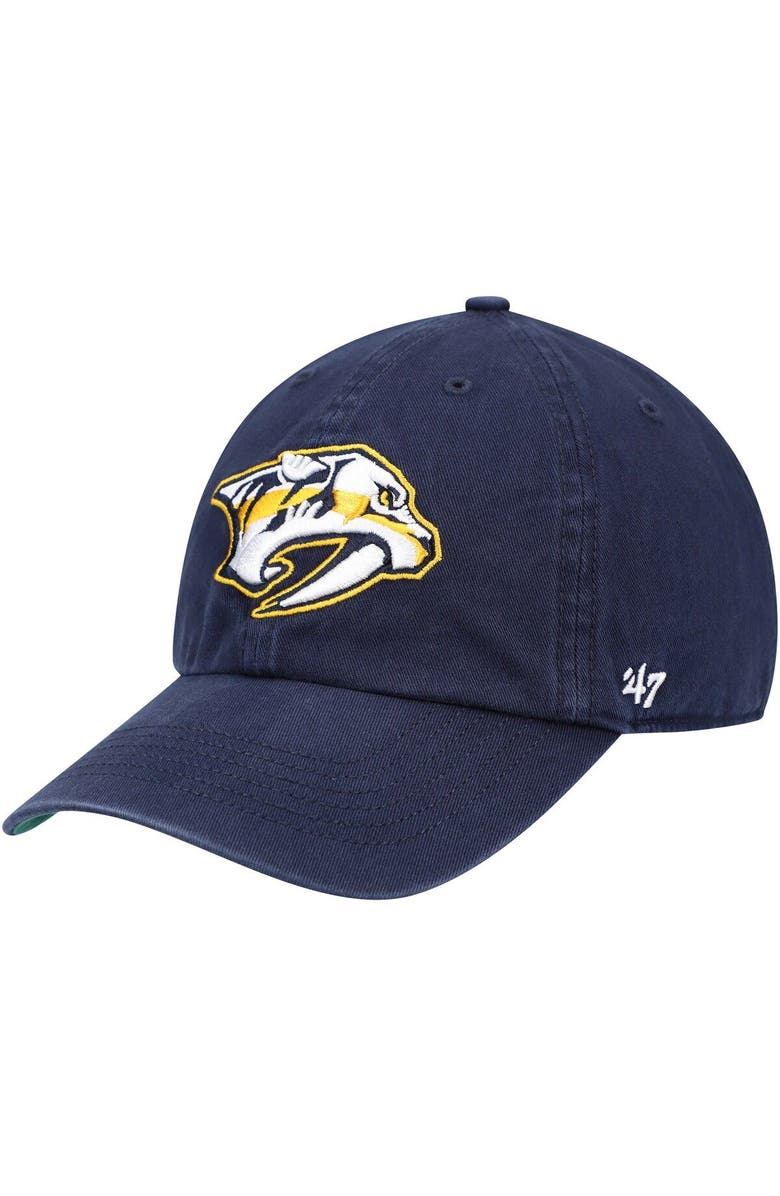 '47 Men's '47 Navy Nashville Predators Team Franchise Fitted Hat, Main, color, 
